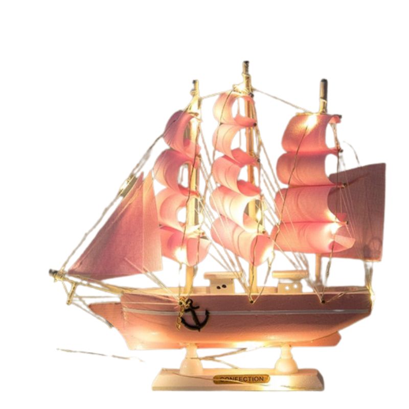 Veleiro Decorativo Rosa - Utililar