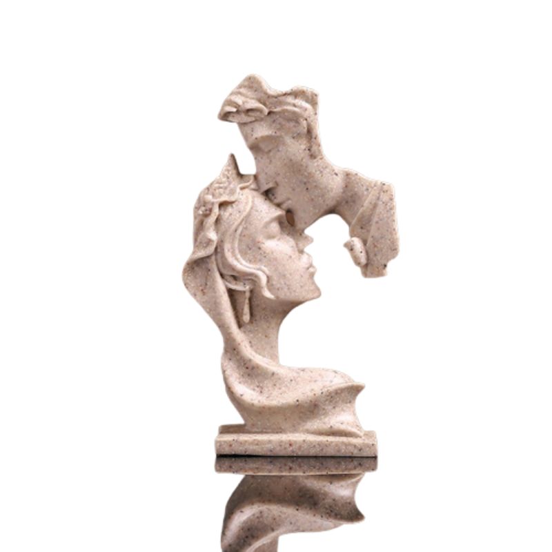 Estátua Decorativa Europeia Marfim - Utililar