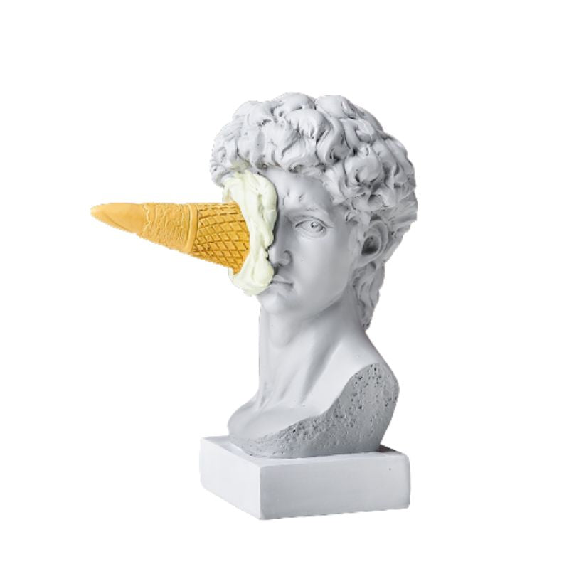 Estátua Sorvete David Creme de Baunilha - Utililar
