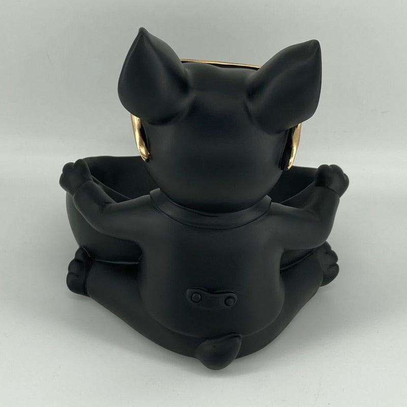 Estátua Bulldog Decorativo Armazenador - Utililar