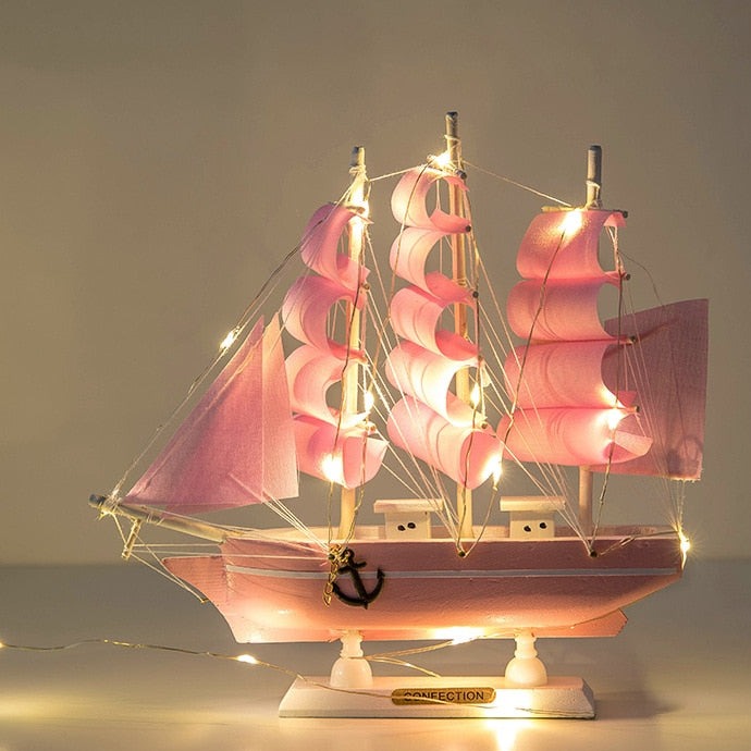 Veleiro Decorativo Rosa - Utililar