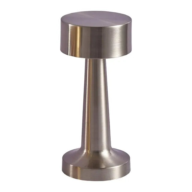 Luz Led de Mesa Retro - Prata