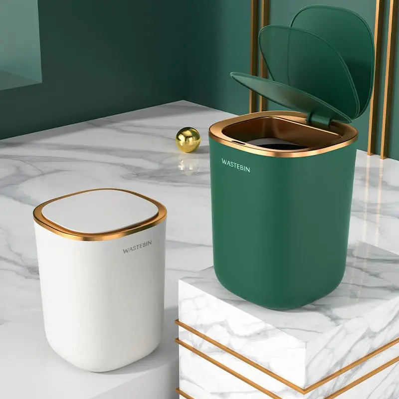 Lixeira para Banheiro e Cozinha Automática Colorida Utililar