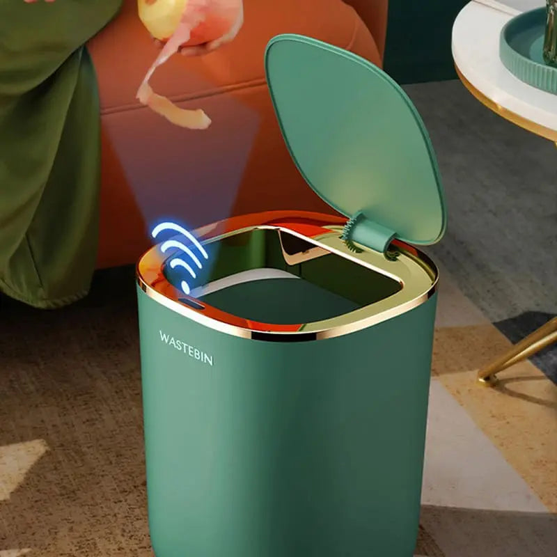 Lixeira para Banheiro e Cozinha Automática Colorida Utililar